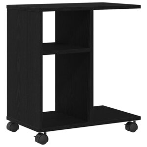 vidaXL Table d'appoint Chêne noir 50 x 30 x 55 cm Bois d'ingénierie