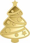 Pièce de monnaie en Or 3000 Francs g 0.031 (1/1000 oz) Millésime 2024 Gold Gift CHRISTMAS TREE 1/1000
