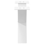vidaXL Pieds de table basse en forme de X  2 pièces  blanc  50 x (30-31) cm  acier