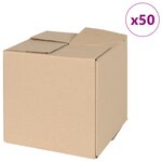 vidaXL Boîte pliante 50 Pièces 20x20x20 cm Carton