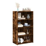 vidaXL Buffet haut chêne fumé 70x41x124 cm bois d'ingénierie