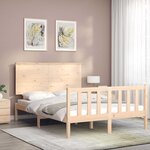 vidaXL Cadre de lit sans matelas 140x190 cm bois de pin massif