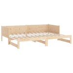 vidaXL Lit coulissant sans matelas bois de pin massif 2x(90x190) cm
