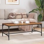 vidaXL Table basse Bois Ancien 100 x 50 x 35 cm Bois d'ingénierie
