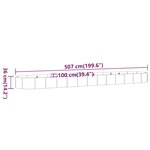 vidaXL Lit surélevé de jardin Acier galvanisé Anthracite