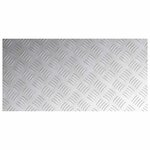 vidaXL Plaques à damier 4 Pièces Argent 80 x 40 cm Aluminium