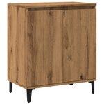 vidaXL Buffet chêne artisanal 60x35x70 cm bois d'ingénierie