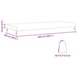 vidaXL Housse de Table 262 x 102 x 15 cm tissu Rectangulaire Noir