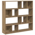 vidaXL Bibliothèque/Séparateur de pièce chêne artisanal 105x24x102 cm