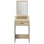 vidaXL Coiffeuse Chêne Sonoma 50 x 41 x 140 cm Bois d'ingénierie