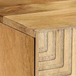 vidaXL Meuble TV marron 105x33x46 cm Bois massif de manguier