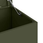 vidaXL Boîte de Rangement Extérieure Vert olive 100 x 50.5 x 50 cm