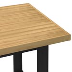 vidaXL Table à manger NOAIN pieds en forme de U 160x90x75cm massif pin
