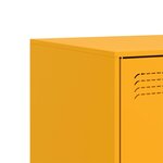 vidaXL Meuble TV jaune moutarde 67x39x44 cm acier
