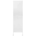 vidaXL Garde-robe Blanc 90x50x180 cm Acier