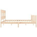 vidaXL Cadre de lit sans matelas 200x200 cm bois massif de pin