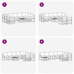 vidaXL Ensemble de canapés d'extérieur 10 pc Gris Naturel et Clair