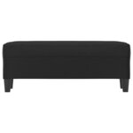 Banc banquette 100 x 35 x 41 cm synthétique noir 02_0010698