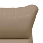 vidaXL fauteuil Cappuccino 69 x 74 x 93 cm Cuir artificiel