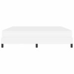 vidaXL Lit avec matelas Blanc pur 180 x 200 cm Faux cuir