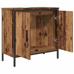 vidaXL Armoire lavabo vieux bois 60x30x60 cm bois d'ingénierie