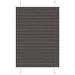 vidaXL Store plissé noir 85x100 cm largeur du tissu 84 4 cm polyester