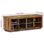 vidaXL Cabinet à chaussures avec stockage Marron 110 x 35 x 40 cm