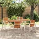 vidaXL Ensemble de salle à manger pour jardin 5 Pièces
