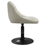 vidaXL Chaises pivotantes à manger lot de 6 crème velours