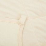 vidaXL Couverture lestée Crème clair 220x235 cm 15 kg Tissu