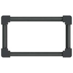 vidaXL Jardinière surélevée Gris 50 x 30 x 72 cm WPC et Aluminium