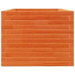 vidaXL Jardinière cire marron 90x60x49 5 cm bois de pin massif