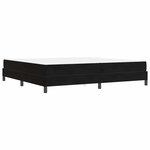 vidaXL Lit boxspring avec matelas Noir 200 x 200 cm Velours