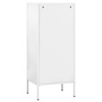 vidaXL Armoire de rangement Blanc 42 5x35x101 5 cm Acier