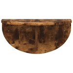 vidaXL Étagère Murale Chêne fumé 38 x 19 x 19 cm Bois d'ingénierie