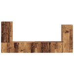 vidaXL Ensemble meuble TV 4 Pièces Bois Ancien Bois d'ingénierie