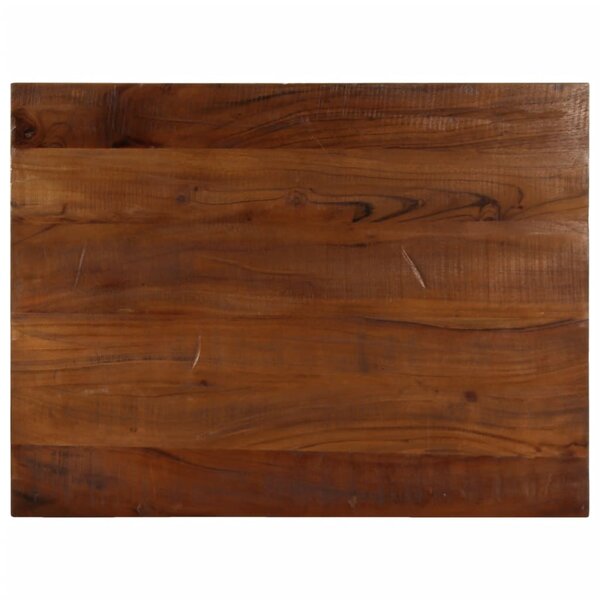 vidaXL Dessus de table 80x50x2 5 cm rectangulaire bois massif récupéré