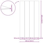 vidaXL Tapis de piscine Noir 820 x 420 x 0 1 cm Tissu non tissé