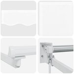 vidaXL Store rétractable manuel avec LEDs Blanc 4 5 × 3 m