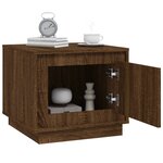vidaXL Table basse chêne marron 51x50x44 cm bois d'ingénierie