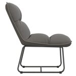 vidaXL Chaise de détente avec cadre en métal Gris clair Velours