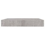vidaXL Étagères murales flottantes 2 Pièces gris béton 23x23 5x3 8 cm MDF