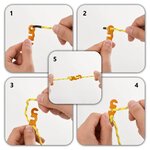 vidaXL Cordes de haubanage avec clés réfléchissantes 8 Pièces 4 m 4 mm