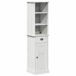 vidaXL Ensemble de mobilier de salle de bain 2 Pièces Marron et blanc