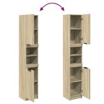 vidaXL Armoire salle de bain chêne sonoma 32x34x188 5 cm