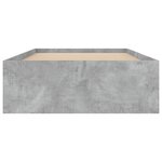 vidaXL Cadre de lit gris béton 90x190 cm