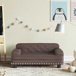 vidaXL Canapé pour enfants marron 70x45x30 cm similicuir