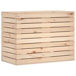 vidaXL Panier à linge 88 5x44x66 cm bois massif de pin