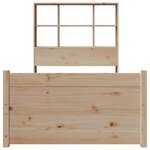 vidaXL Lit bibliothèque sans matelas 90x200 cm bois de pin massif