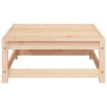 vidaXL Repose-pied de jardin avec coussin Pin massif